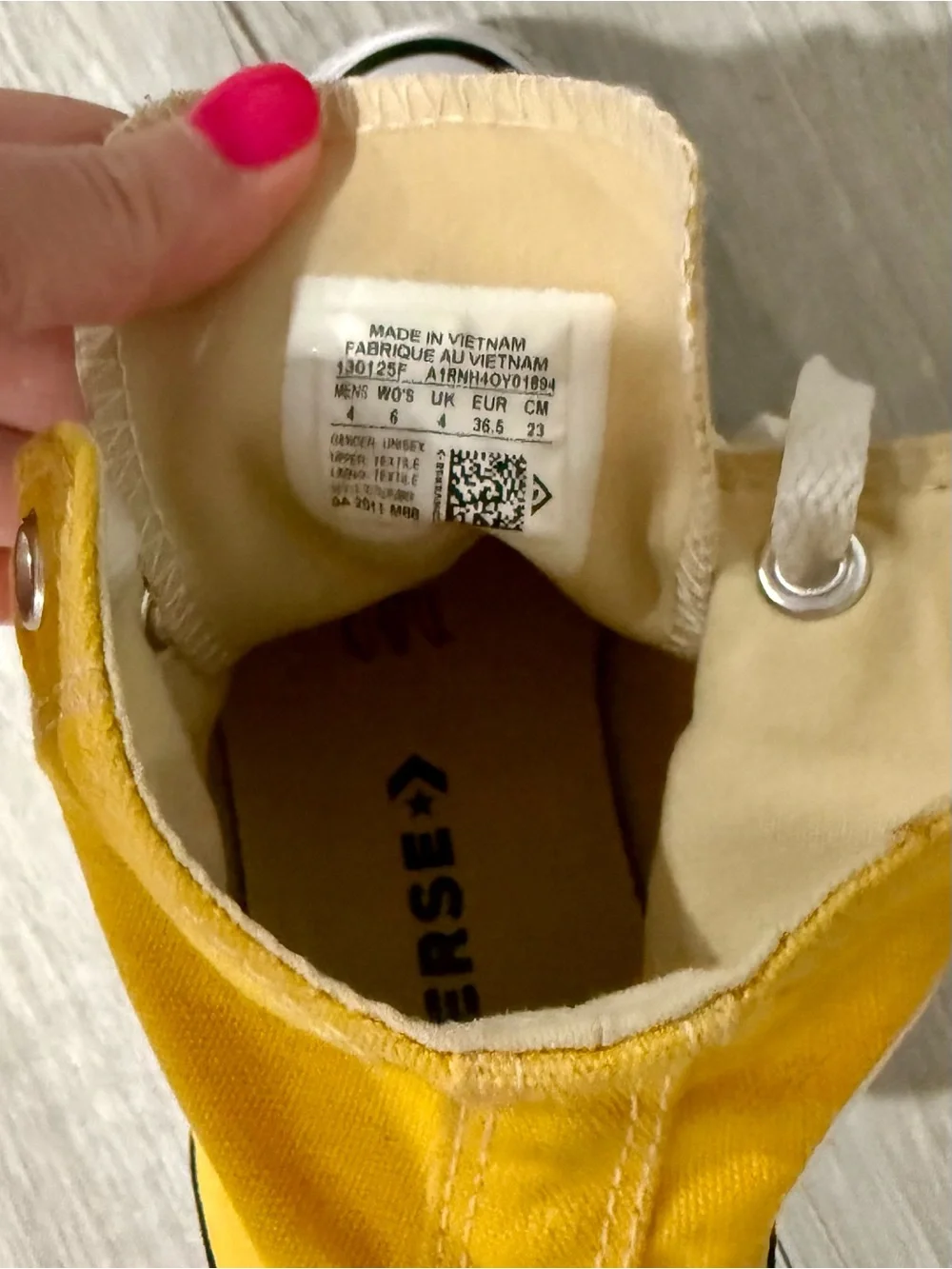 Converse Unisex Yellow High Top Chuck Taylor Sneakers